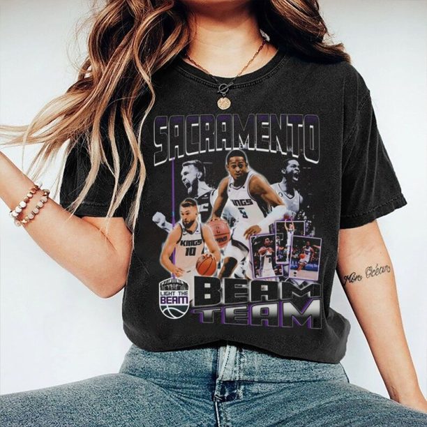 Vintage 90s Basketball Bootleg Style T-Shirt, SACRAMENTO KINGS Graphic Tee, Sacramento Kings Shirt