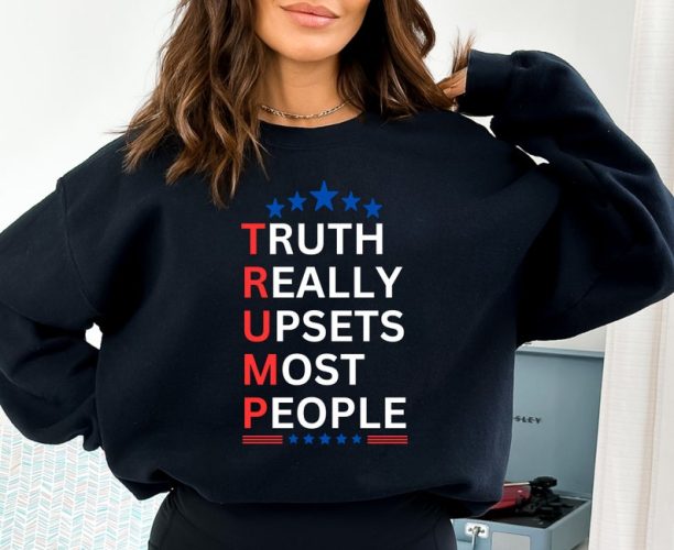 Trump 2024 Sweatshirt Trump TShirt, Conservative Shirt, Donald Trump 2024 MAGA Sweatshirt Republican Women