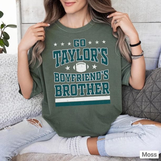 Go Taylor's Boyfriend's Brother Shirt, Comfort Colors Swift Kelce Eagles Shirt, Vintage Swift Shirt