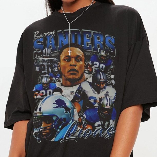 Barry Sanders Vintage 90s Graphic Style T-Shirt, Barry Sanders Shirt, Vintage Oversized Sport Tee, Unisex shirt