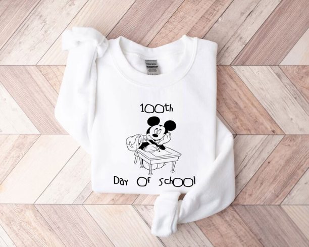 Disney 100 Days of School Shirt,Mickey 100th Day of School Celebration T-shirt,Student Shirt,Back to School Shirt