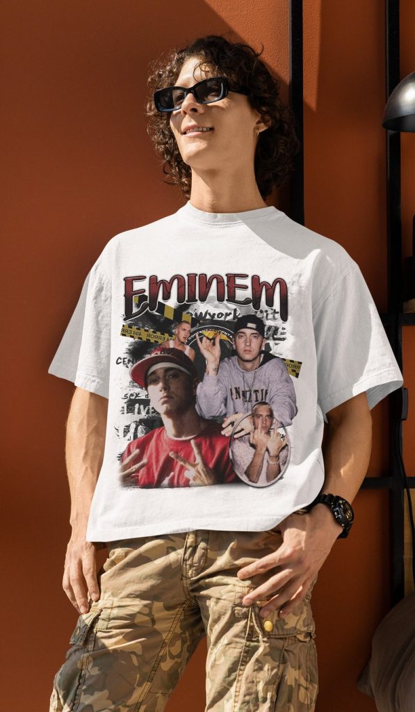 Eminem Slim Shady Collage Images 2 OFFICIAL Tee T-Shirt Mens Unisex,Hoodie Hooded Top, Detroit Rapper Hip Hop