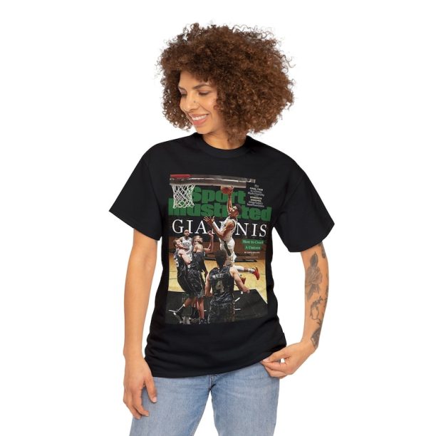 Giannis Antetokounmpo Milwaukee Bucks NBA Sports Illustrated Tee Shirt