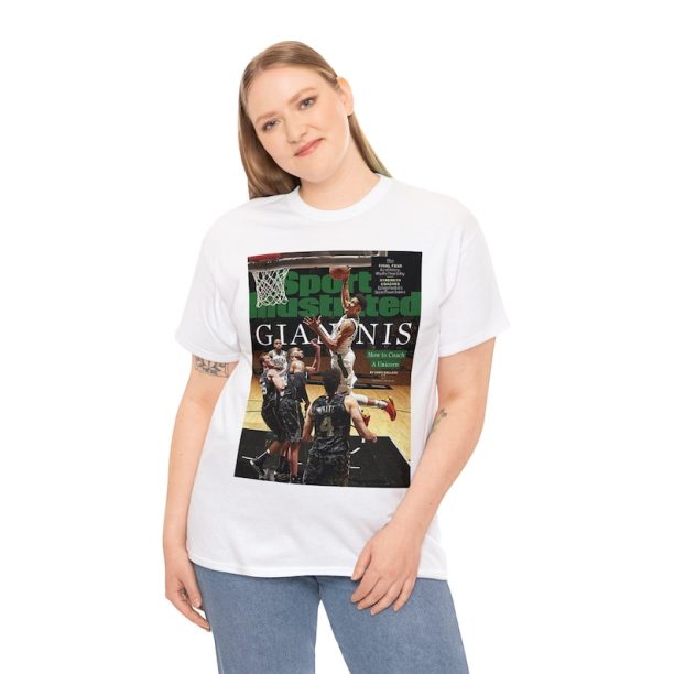 Giannis Antetokounmpo Milwaukee Bucks NBA Sports Illustrated Tee Shirt