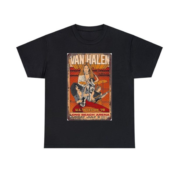 Vintage Van Halen Concert Poster Tee