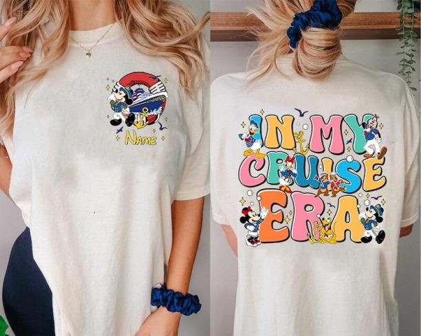 2-Sided Disneyland Cruise Line Shirt | Mickey And Friends In My Cruise Era Shirt | Cruise 2024 Shirt