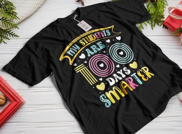 100days of school shirt, Teacher hundred days of school shirt, 100 Days Smarter