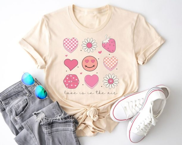 Love is in the Air Shirt, Valentines Day Shirt, Love Valentine Sweatshirt, Gift for Girlfriend, Cute Love Shirt, Teacher Valentine Shirt