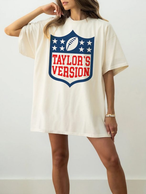 Taylors Version NFL Shirt, Travis Kelce Merch, Travis and Taylor Kelce Sweathirt, Chiefs Taylors Version Shirt