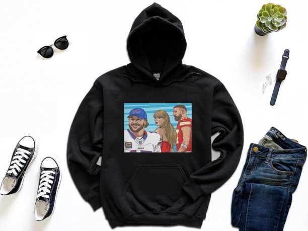 Josh Allen Travis Kelce Taylor T-Shirt, Taylor Swift x Travis Kelce T-Shirt, Taylor swift and Josh Shirt | Hoodie