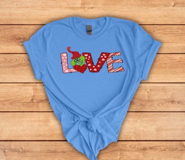 The Grinch Love T-shirt, Funny Grinch Heart Hands Shirt, Valentine Day Gift, Cute Grinch Hoodie