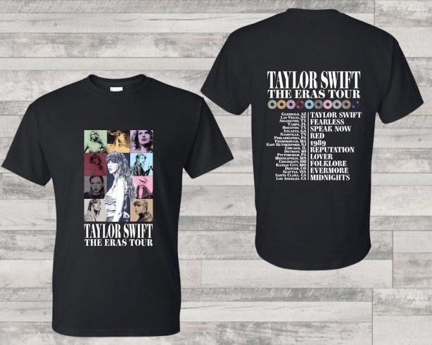 Front and Back Eras Tour Concert Shirt, Eras Tour Movie Shirt, Concert Outfit, Eras Tour Tee, Her Song Lyric Shirt