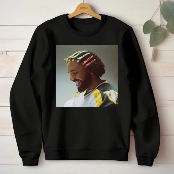 Drake Hair clip Crewneck Sweatshirt, Drake Face Sweater, Drake Sweater, Drake Tour Sweater, Drake Merch