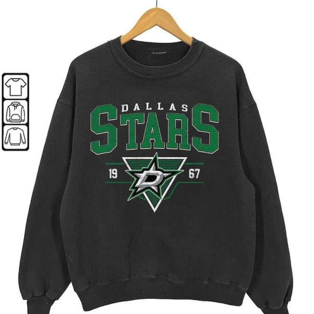 Vintage Dallas Stars 90s Hockey Sweatshirt, Retro Dallas Stars Crewneck, NHL Sweatshirt,Dallas Stars Shirt