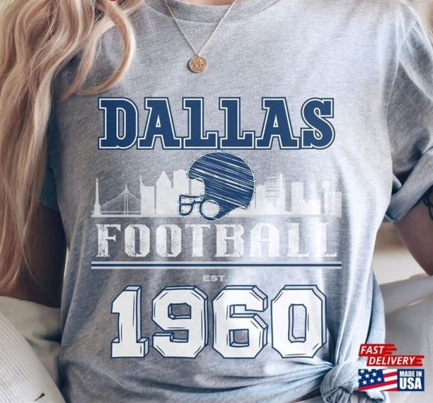 Vintage Dallas Football Texas Shirt Gift For Fan Unisex T-Shirt, Unisex Sweatshirt, Unisex Hoodie