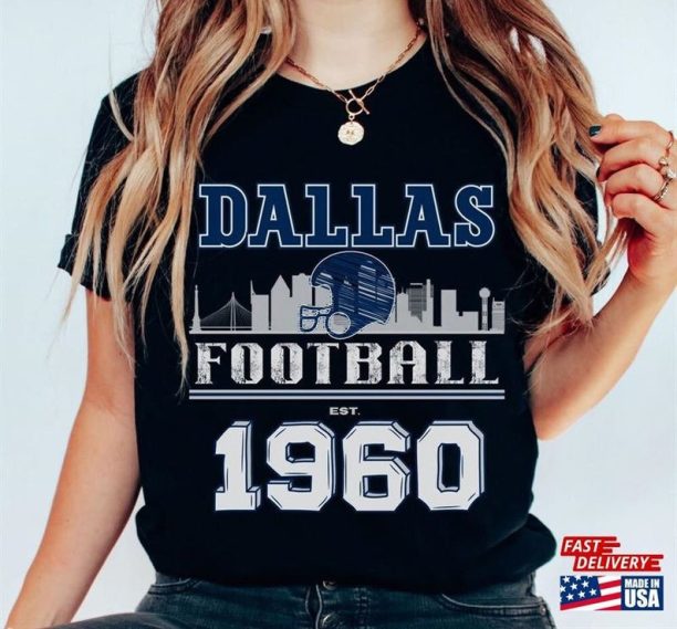 Vintage Dallas Football Texas Shirt Gift For Fan Unisex T-Shirt, Unisex Sweatshirt, Unisex Hoodie