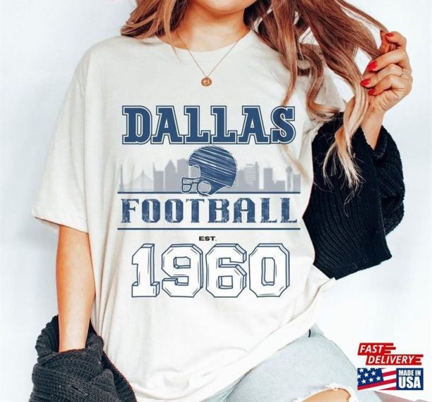 Vintage Dallas Football Texas Shirt Gift For Fan Unisex T-Shirt, Unisex Sweatshirt, Unisex Hoodie