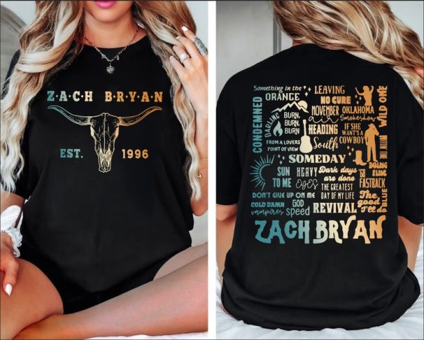 Zach 1996 2 side, The Quittin Time 2024 Tour tracklist , Graphic Bryan's shirt