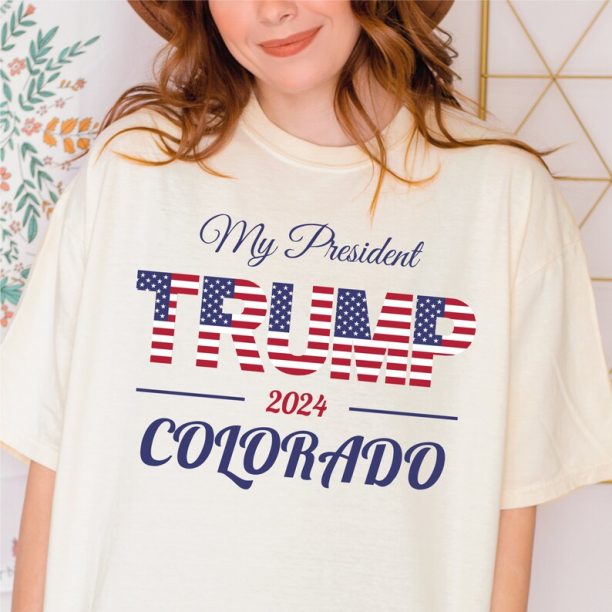 My President Trump 2024 Colorado Shirt, Donald Trump Shirt, Trump Homage Shirt, Donald Trump Fan Tees