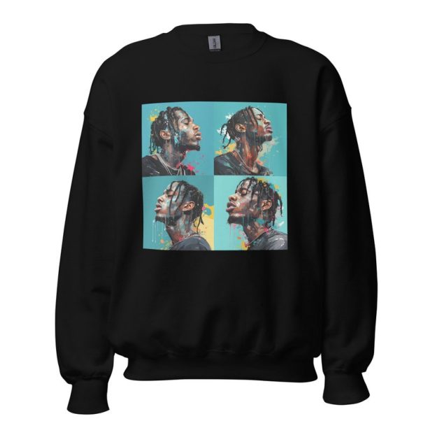 Travis Scott Crewneck Sweatshirt - Colorful Graphic Travis Scott Crewneck - Cactus Jack Crewneck - Gift for Travis Scott