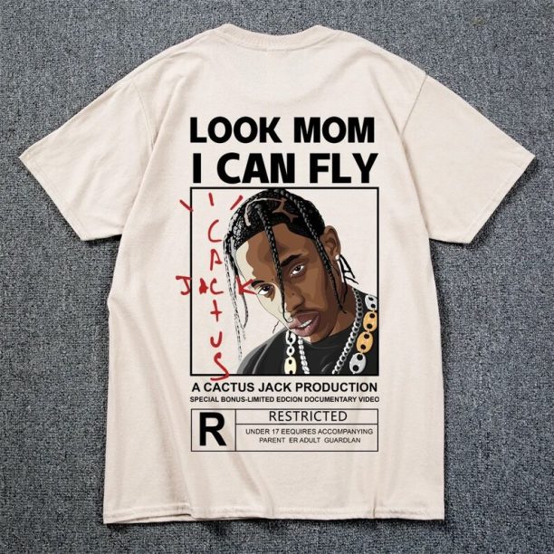 Travis Scott T-shirt - Cactus Jack - Rapper - Concert T-shirt, Astroworld T-shirt - Summer Festival - Streetwear Cotton