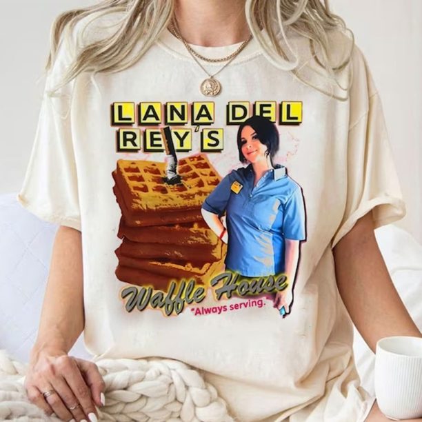 Lana Del Rey's Waffle House Always Serving Shirt Sweatshirt, Lana Del Rey Shirt, Lana Del Rey Fan Gift, Trendy Tee