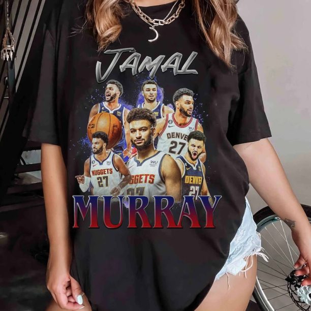 Jamal Murray Vintage Graphic 90s Unisex T-Shirt, Vintage Jamal Murray Graphic 90s T-shirt, Bootleg Rap Tee