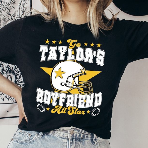 Go Taylor's Boyfriend Sweatshirt All Star Shirt,Taylor's BF Retro Sweatshirt, Comfort Colors Taylor Travis