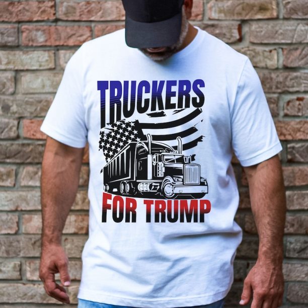 TRUCKERS for Trump 2024 I Stand With Trump T-shirt