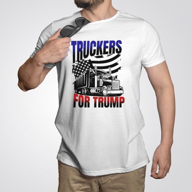 TRUCKERS for Trump 2024 I Stand With Trump T-shirt