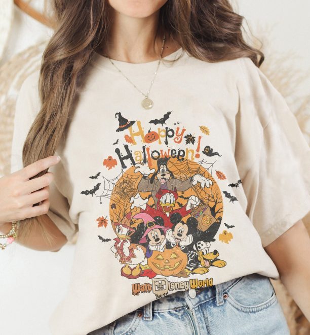 Happy Halloween Disney Shirt, Disney Not So Scary, Mickey And Friends Halloween, Disney Fall Shirt, Funny Disney Shirt