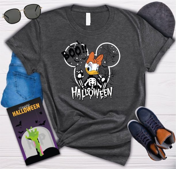 Disney Halloween Boo Shirt, Kid Halloween Tee, Mickey And Minnie Shirt, Halloween Disney Family Matching T-Shirt