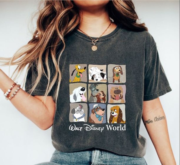 BM® Retro Disney Dogs Comfort colors shirt,Disney Pets Movie Dogs Group T-Shirt,Disney Dogs Sweatshirt , Disney Dog & Lovers, Dog Mom Shirt