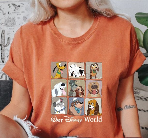 BM® Retro Disney Dogs Comfort colors shirt,Disney Pets Movie Dogs Group T-Shirt,Disney Dogs Sweatshirt , Disney Dog & Lovers, Dog Mom Shirt