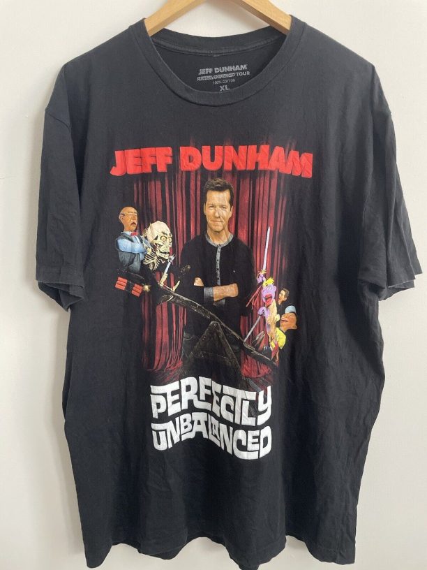 Jeff Dunham Perfectly Unbalanced Black Tour Tee Shirt