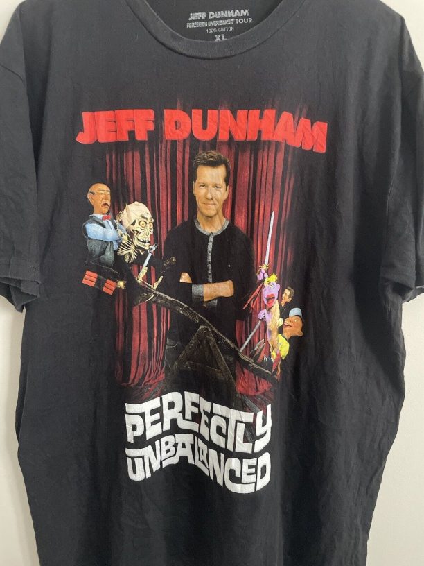 Jeff Dunham Perfectly Unbalanced Black Tour Tee Shirt