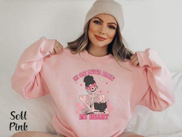 Valentine Cat Sweater Anti Valentine Sweatshirt