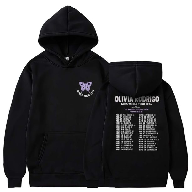 Olivia Rodrigo Hoodie Guts Tour 2024