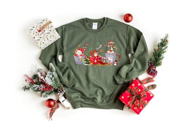 Christmas Santa Coffee Sweatshirt