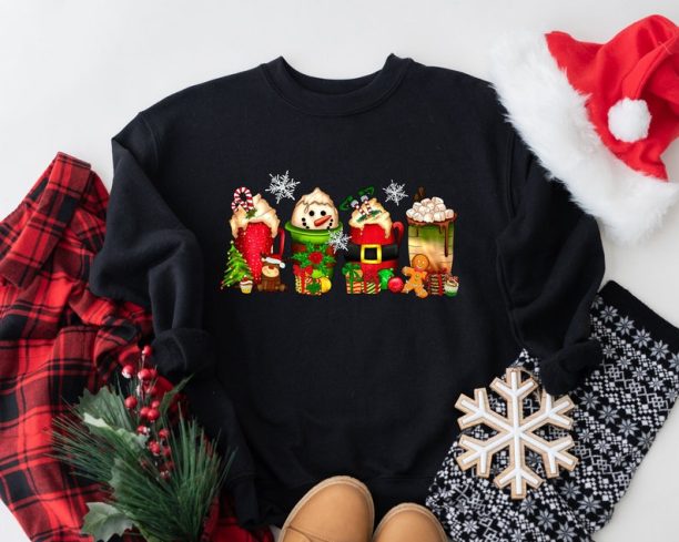 Christmas Santa Coffee Sweatshirt