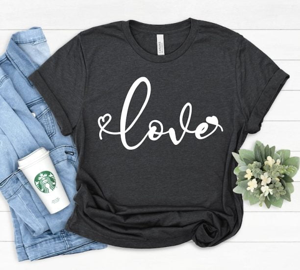 Cute Love Shirt with Hearts