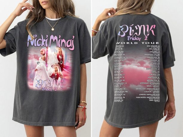 Nicki Minaj World Tour Shirt Pink Friday 2 World Tour