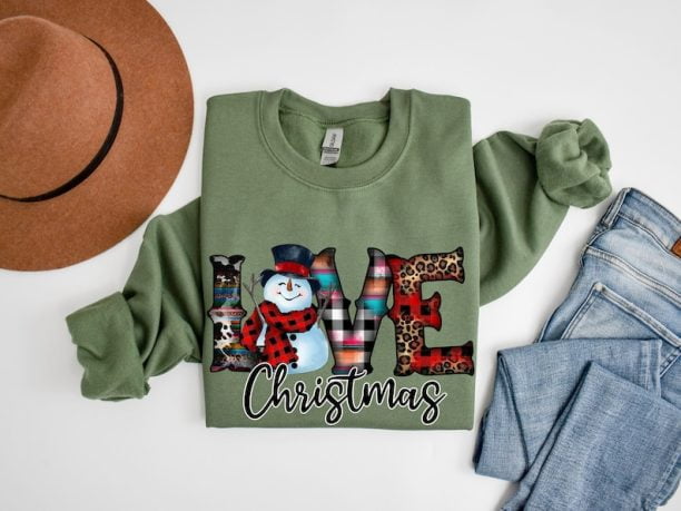 Love Christmas Matching Sweatshirt