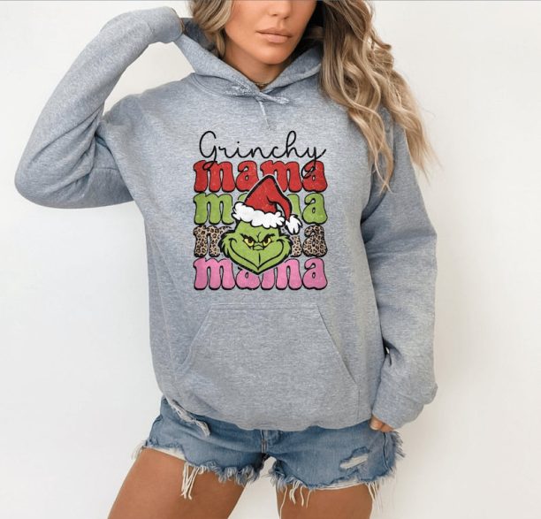 Grinch Christmas Hoodies, Grinch Hoodies, Christmas Hoodies, Grinch Hoodies, Christmas Vibe, Gift for All, Grinchy Mama Hoodies