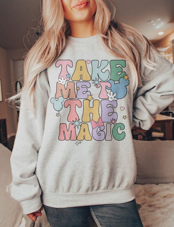 Disney Take Me To The Magic Unisex Tee Sweatshirt