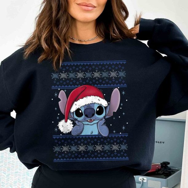 Disney Lilo & Stitch Christmas Ugly Sweatshirt