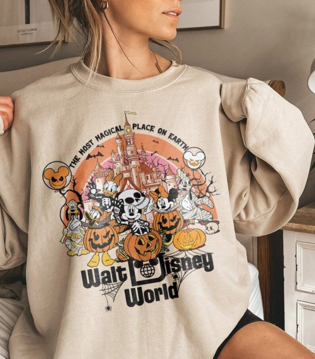 Disney Mickey The Haunted Mansion Halloween Sweatshirt, Disneyland The Haunted Mansion Shirt, Hitchhiking Ghosts, Disney Halloween Tee