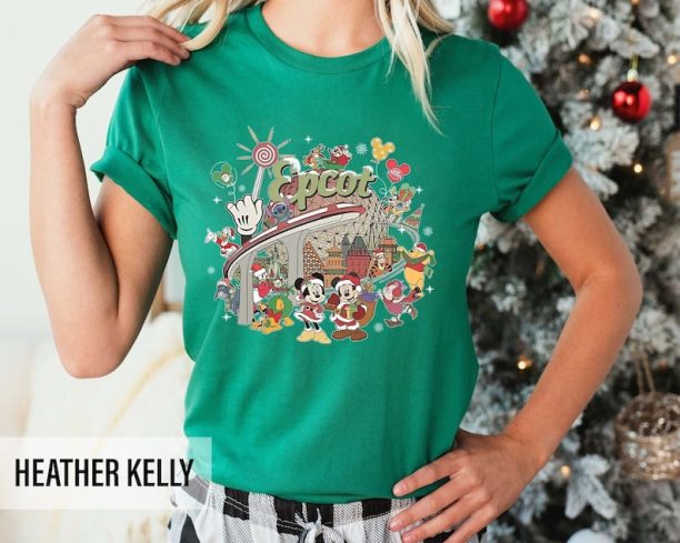 Christmas Disney Epcot Shirt, Disney Epcot Christmas Shirt, Disney Epcot Shirt, Disney Christmas 2023, Disney Family Vacation Shirt