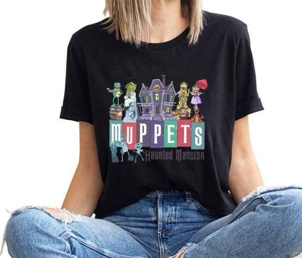 Haunted Mansion Shirt, Disney Halloween Shirts, Halloween Gifts, Muppets Graphic Tees, Vintage Party Shirt, Spooky Season Shirt, Mens Outfit