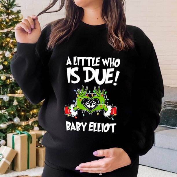 Grinchmas Pregnancy Announcement Shirt, Christmas Maternity Sweater